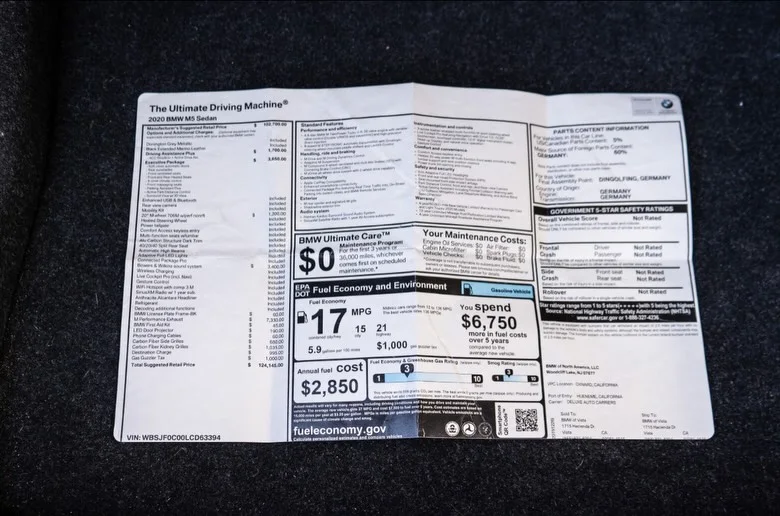 2020 BMW M5 — photo 13